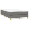 vidaXL Posteľn&yacute; r&aacute;m s boxspringom tmavosiv&aacute; 120x200 cm l&aacute;tka