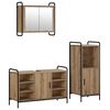 vidaXL Set kabinetov do k&uacute;peľne 3 ks Dub artisan 40 x 36 x 99,5 cm