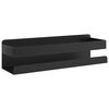 vidaXL Sprchov&aacute; polica matn&aacute; čierna 23x6,5x6 cm br&uacute;sen&aacute; nerez.oceľ 304