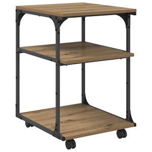 vidaXL Stojan na tlačiareň Remeseln&yacute; dub 43 x 48 x 64 cm