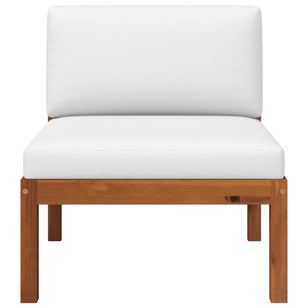 vidaXL Z&aacute;hradn&aacute; stredn&aacute; pohovka s vank&uacute;&scaron;mi, ak&aacute;cia a lano