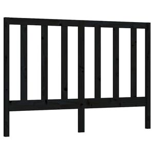 vidaXL Čelo postele čierne 126x4x100 cm mas&iacute;vna borovica