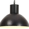 vidaXL Z&aacute;vesn&aacute; lampa 25 W, čierna, okr&uacute;hla 48 cm E27