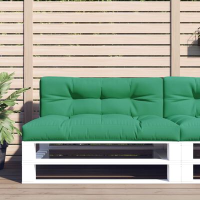 vidaXL Podložka na paletový nábytok, zelená 120x40x12 cm, látka