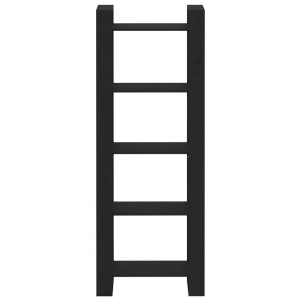 vidaXL Knižnica/deliaca stena čierna 60x35x160 cm mas&iacute;vne drevo