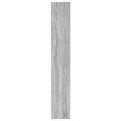 vidaXL 4-poschodová knižnica sivá sonoma 60x24x142 cm spracované drevo