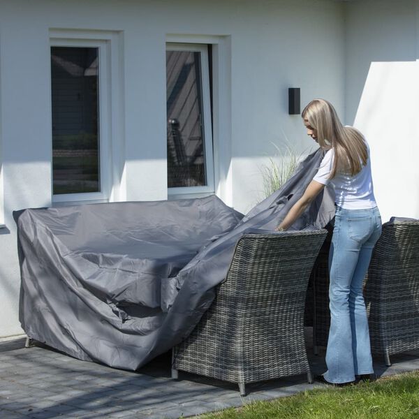 Madison Obal na vonkajší nábytok 130x130x85 cm sivý