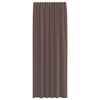 vidaXL voálové závesy s vrchnou časťou, 2 ks, hnedé