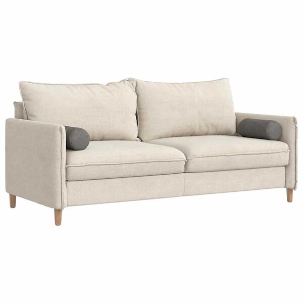 vidaXL Podložkové vankúše 2 pcs Svetlosivá Ø 15 x 40 cm