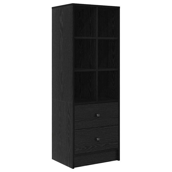 vidaXL Highboard Čierny dub 45.5 x 34 x 127 cm Kompozitn&eacute; drevo