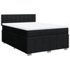 vidaXL Posteľn&yacute; r&aacute;m boxspring s matracom čierny 140x200 cm l&aacute;tka