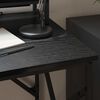 vidaXL Stôl s poličkou Čierny dub 100 x 50 x 86,5 cm Kompozitné drevo