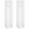 vidaXL Gabi&oacute;nov&eacute; ko&scaron;e/stĺpy 2 ks 40x40x180 cm železo
