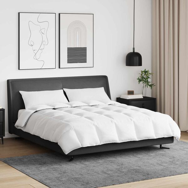 vidaXL Zimn&yacute; prehoz s vank&uacute;&scaron;om 3 pcs Biela Husacia perie