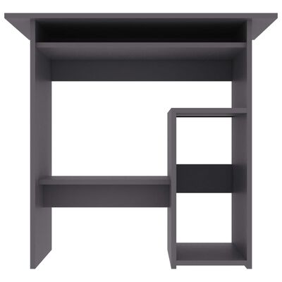 vidaXL Písací stôl, sivý 80x45x74 cm, drevotrieska