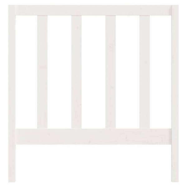vidaXL Čelo postele biele 96x4x100 cm masívna borovica