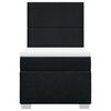 vidaXL Posteľn&yacute; r&aacute;m boxspring s matracom čierny 80x200 cm l&aacute;tka