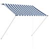 vidaXL Zaťahovacia mark&iacute;za 100x150 cm modro-biela