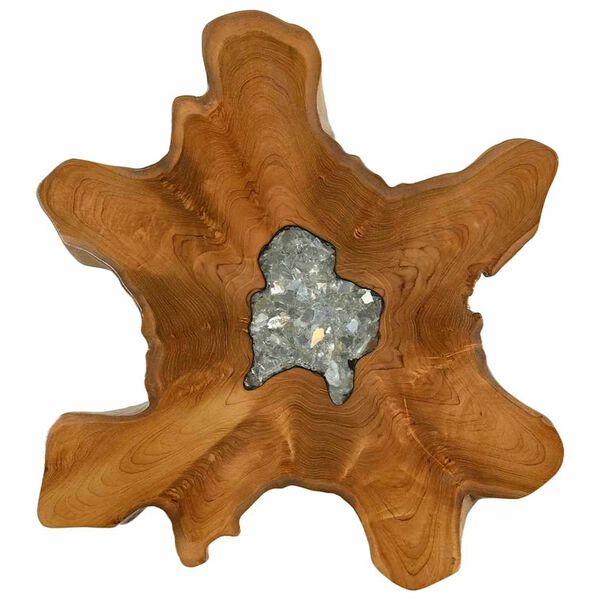 vidaXL Konferenčn&yacute; stol&iacute;k 70x45 cm t&iacute;kov&yacute; mas&iacute;v a polyresin