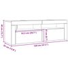 vidaXL TV skrinka s LED dub artisan 140x36,5x40 cm kompozitn&eacute; drevo