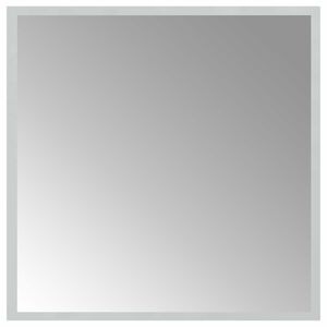 vidaXL Zrkadlo do k&uacute;peľne s LED Priehľadn&aacute; 50 x 50 cm tvrden&eacute; sklo