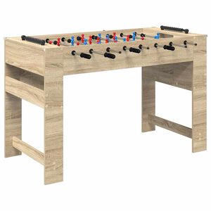 vidaXL Stoln&yacute; futbal Sonoma dub 125 x 60,5 x 80 cm Kompozitn&eacute; drevo