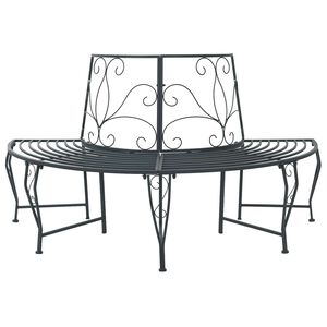 vidaXL Stromov&aacute; lavička 4-Počet miest 160 x 80 x 89 cm Oceľ