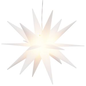 vidaXL Vianočn&eacute; svetlo s LED, skladacie, biele 43 cm