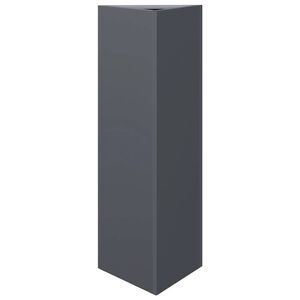 vidaXL Z&aacute;hradn&yacute; kvetin&aacute;č antracitov&yacute; trojuholn&iacute;k 30x26x75 cm oceľ