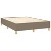 vidaXL Posteľn&yacute; r&aacute;m boxspring s matracom sivohned 140x200 cm l&aacute;tka