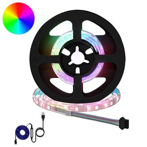 vidaXL LED p&aacute;s 2 ks Čierna a priehľadn&aacute; Meď a plast