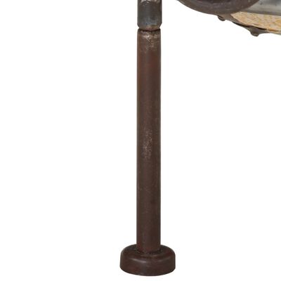 vidaXL Farebné rustikálne prenosné ohnisko Ø60 cm železo