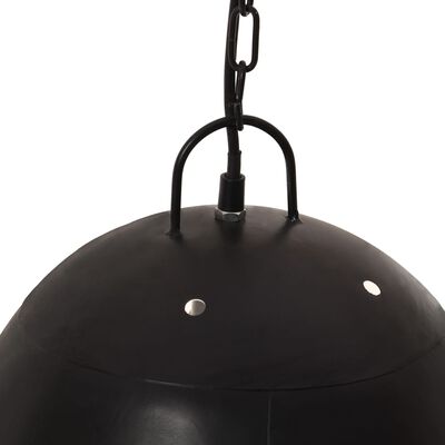 vidaXL Industriálna závesná lampa 25 W, čierna, okrúhla 42 cm E27