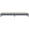 vidaXL Posteľn&yacute; r&aacute;m boxspring bez matracom tmavosiv&yacute; 140x220 cm zamat