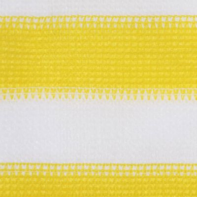 vidaXL Balkónová markíza žlto-biela 120x600 cm HDPE