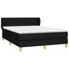 vidaXL Boxspring posteľ s matracom čierny 140x190 cm l&aacute;tka