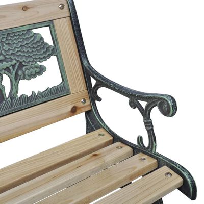 vidaXL Detská záhradná lavička 84 cm, drevo