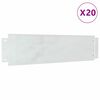 vidaXL Obrubn&iacute;ky tr&aacute;vnika 20 ks 100 x 25 x 0,07 cm Pozinkovan&aacute; oceľ