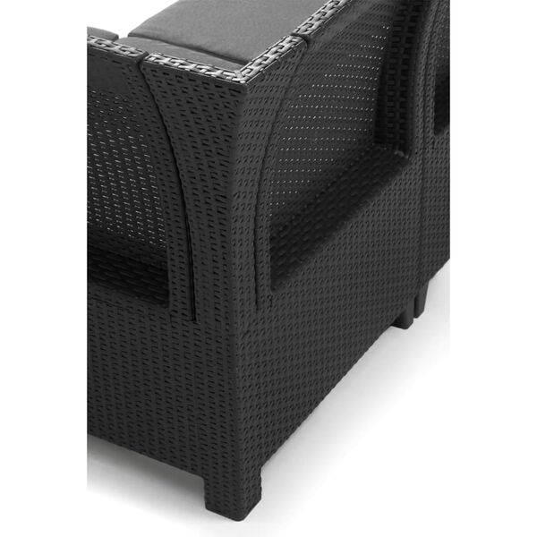 Keter Záhradná rohová súprava Rosalie grafitová