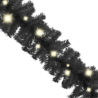 vidaXL Vianočná girlanda s LED svetielkami 20 m čierna