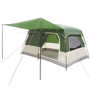 vidaXL Rodinn&yacute; stan so strechou Zelen&aacute; 380 x 260 x 190 cm Polyester