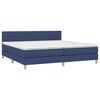vidaXL Boxspring posteľ s matracom modr&aacute; 200x200 cm l&aacute;tka