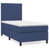 vidaXL Boxspring posteľ s matracom modr&aacute; 100x200 cm l&aacute;tka