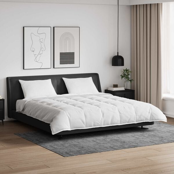 vidaXL Sada prikr&yacute;vok s vank&uacute;&scaron;om 3 pcs Biela Husacia perie