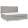 vidaXL Posteľn&yacute; r&aacute;m boxsping s matracom bledosiv&yacute; 200x200 cm l&aacute;tka