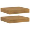 vidaXL Stenn&aacute; polica 2 ks B&eacute;žov&aacute; 23 x 23,5 x 3,8 cm Kompozitn&eacute; drevo