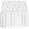 vidaXL Klietka pre kr&aacute;liky Strieborn&aacute; 200 x 100 x 210 cm