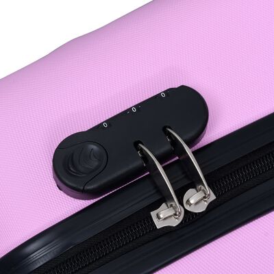 vidaXL Súprava cestovných kufrov s tvrdým krytom 3 ks ružová ABS