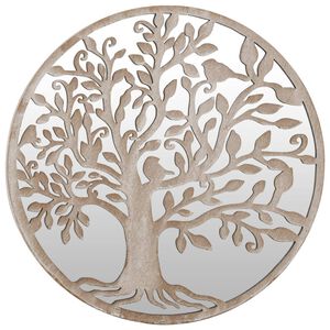 vidaXL Zrkadlo pieskov&eacute; 40x2,5 cm železo okr&uacute;hle interi&eacute;rov&eacute;