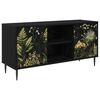vidaXL TV skrinka RHENEN 102 x 33 x 51 cm Čierny dub Kompozitn&eacute; drevo